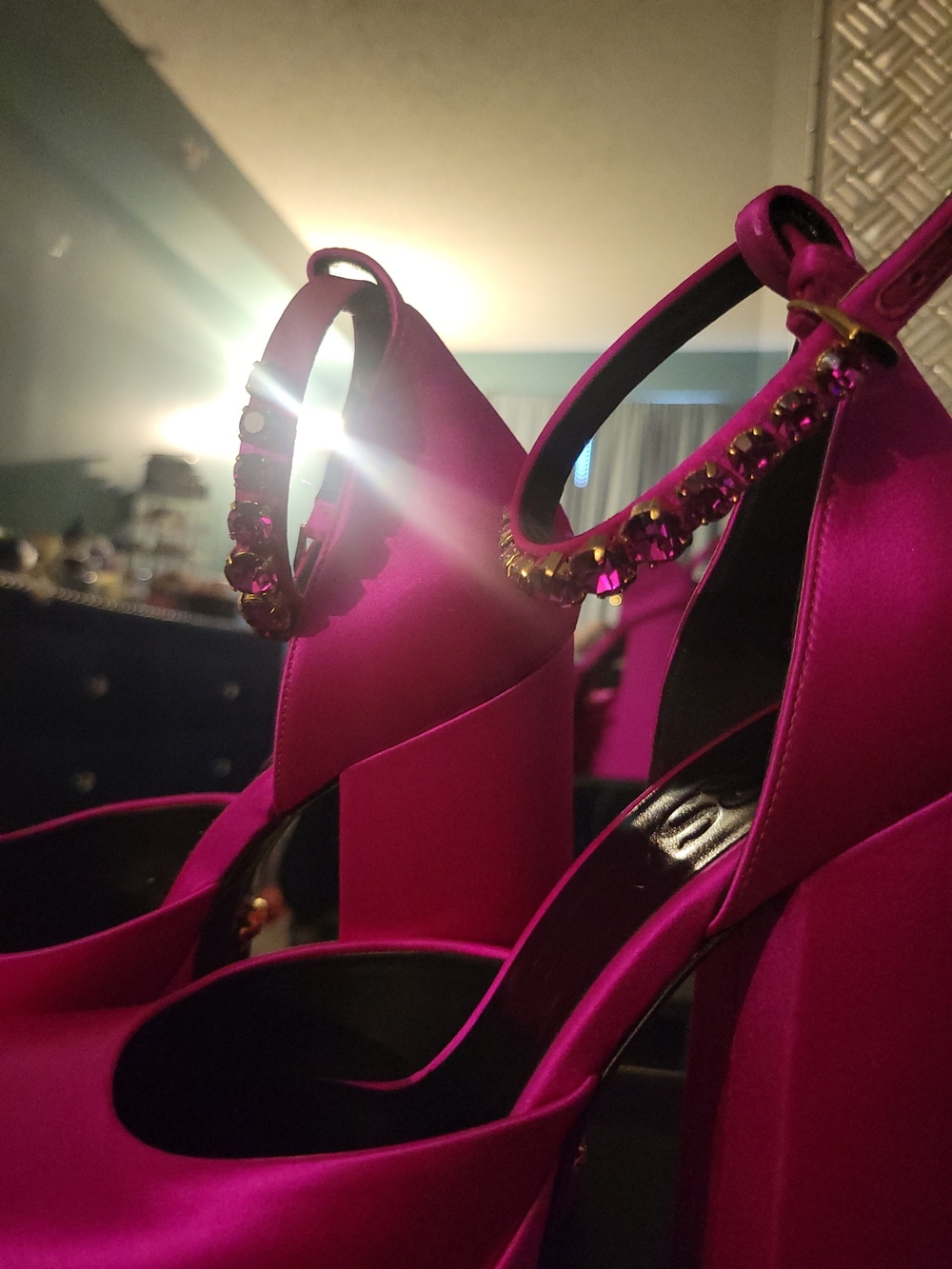 Versace Hot Pink Platform Ankle-Strap Heels NEVER WORN SIZE 39 - Picture 6 of 8
